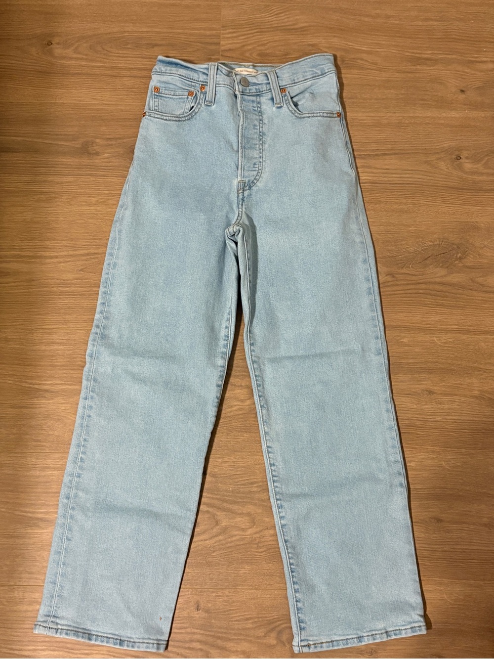 Light Blue Men's Straight-Leg Jeans